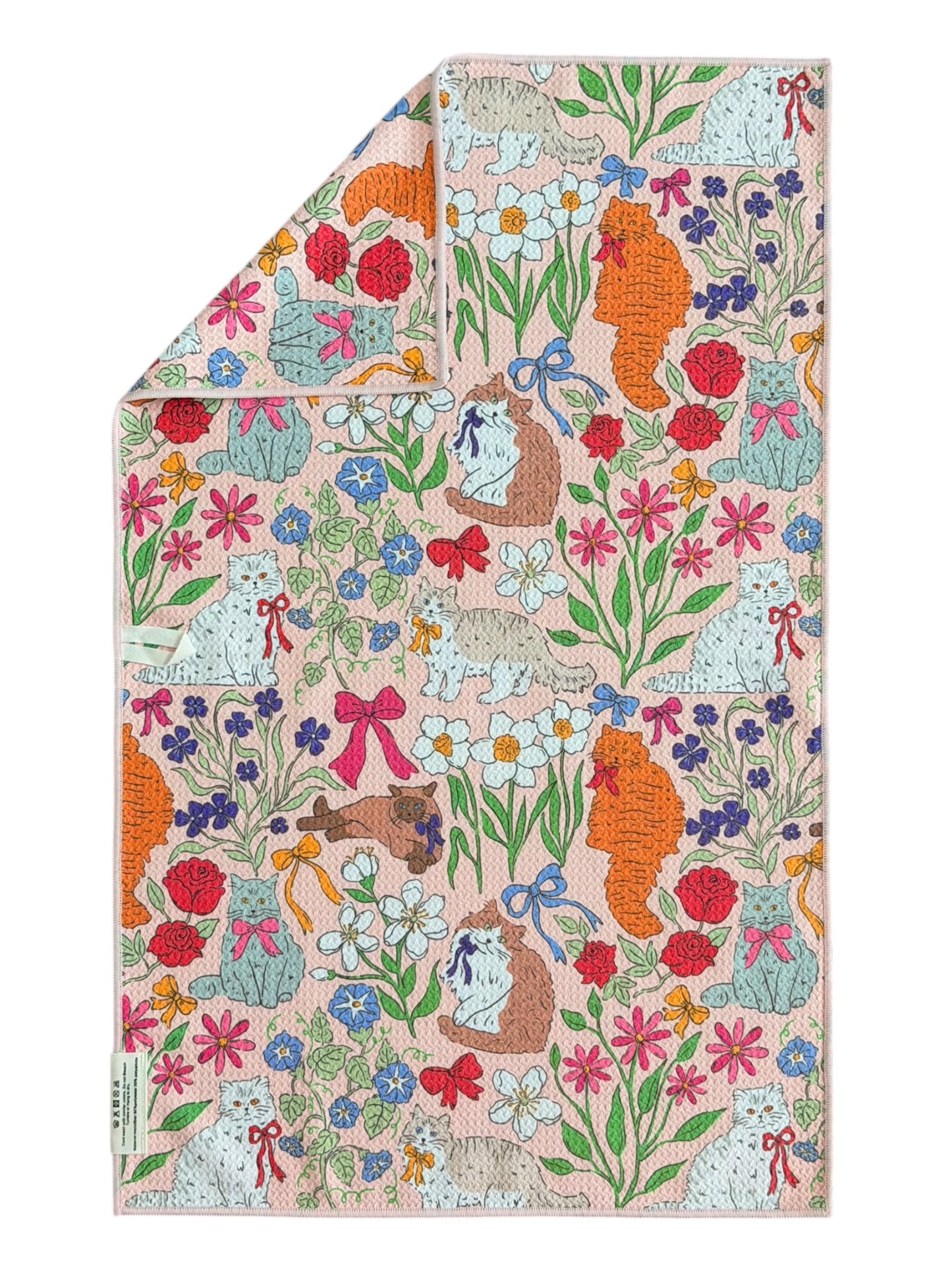 Paws & Petals: Double-Sided Hand Towel