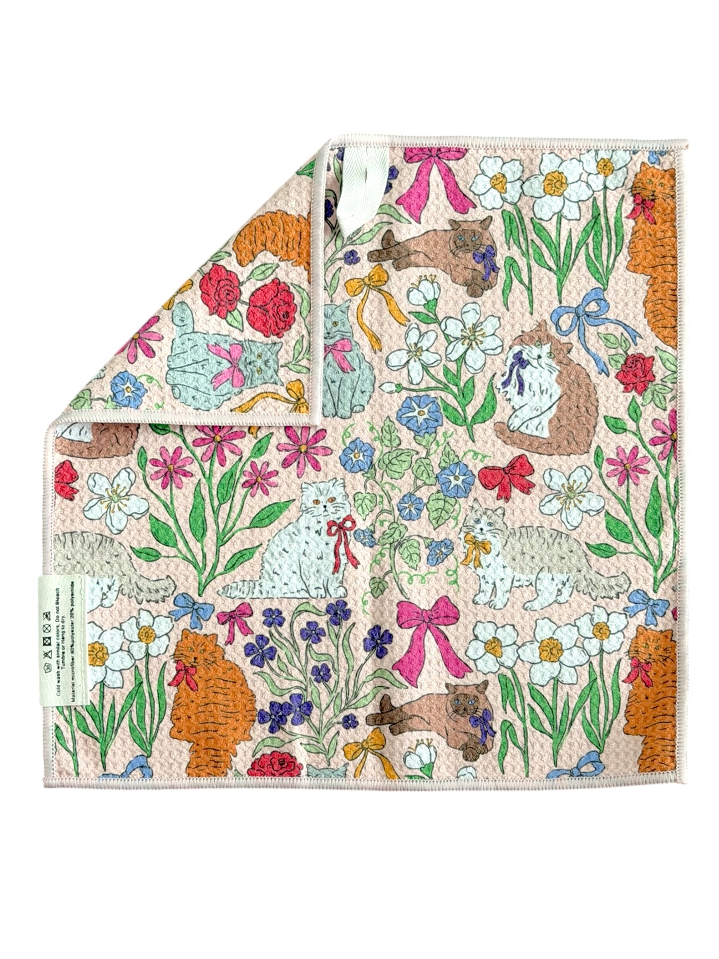 Paws & Petals: Double-Sided Washcloth