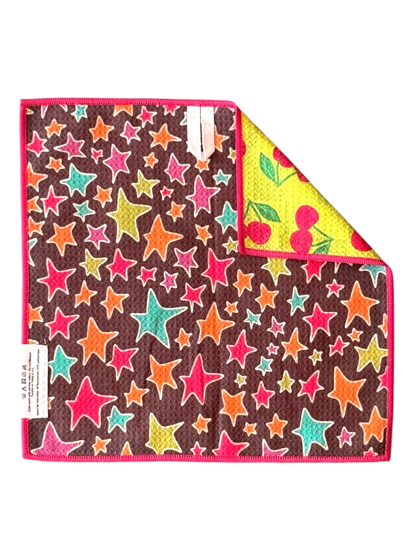 Cherry Burst: Reversible Washcloth