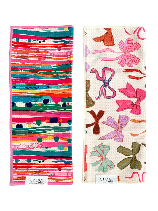 Jaya/Perfectly Tied: 2 Double Sided-Hand Towels