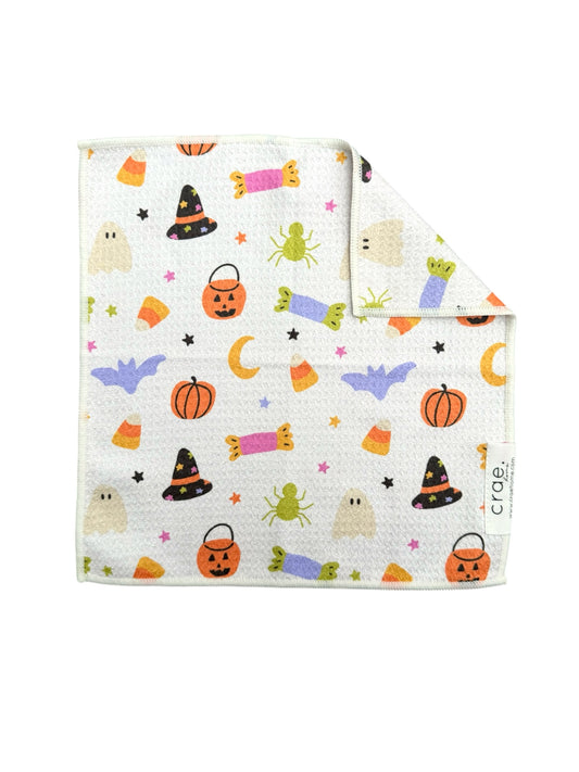 Trick Or Treat Scatter: Double-Sided Washcloth