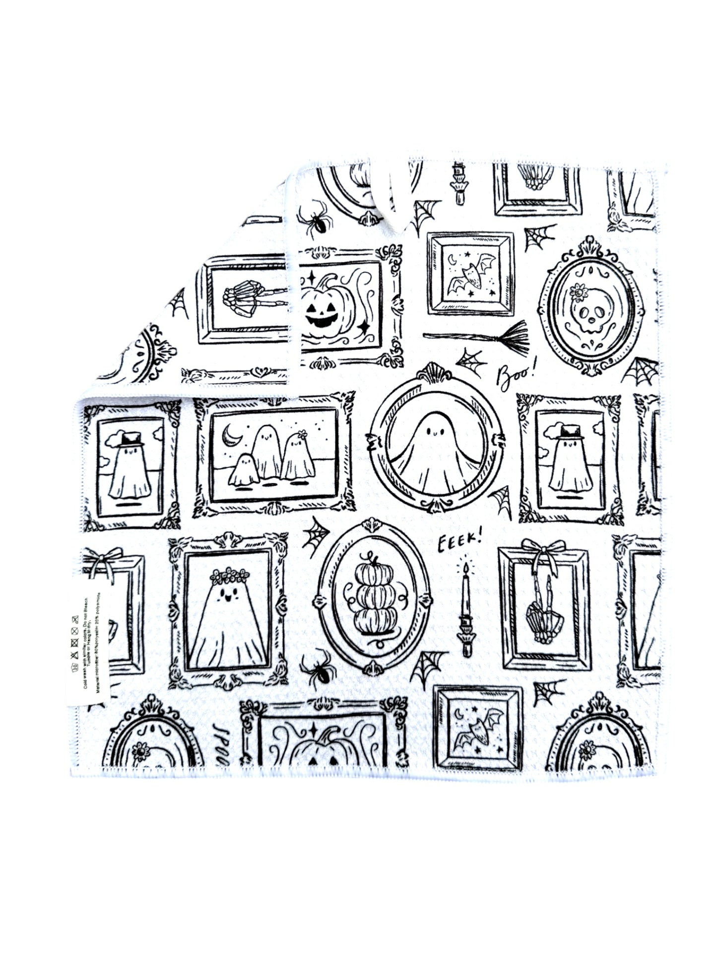 Ghostly Gallery: Double-Sided Washcloth