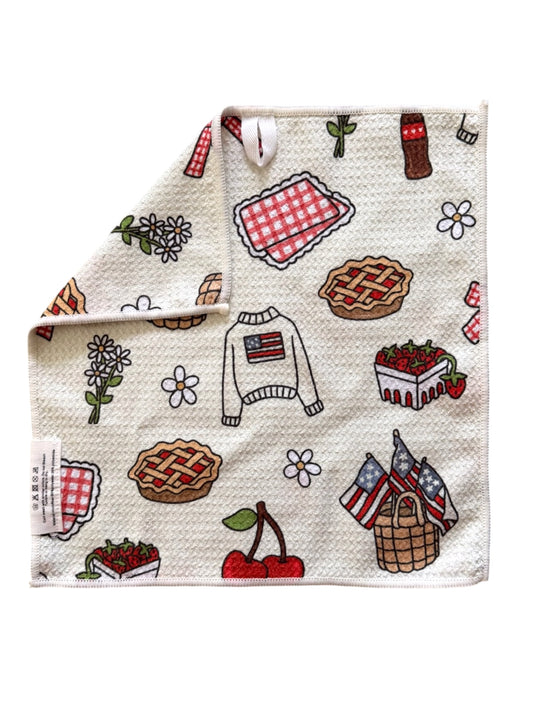 Summer Social: Double-Sided Washcloth