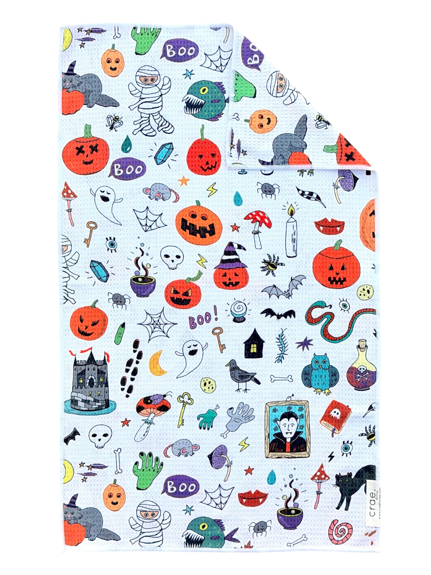 Spooky Doodles: Double-Sided Hand Towel