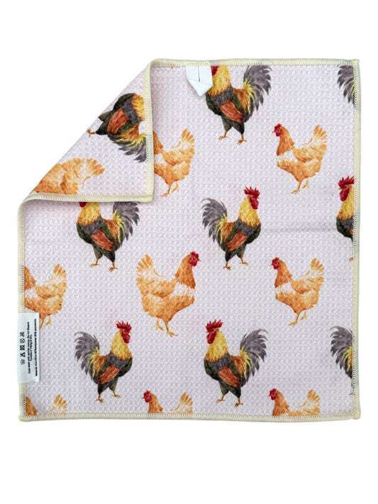 Cockadoodle: Double-Sided Washcloth