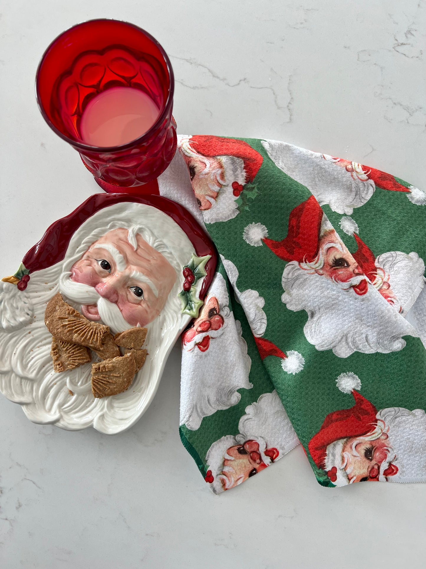 Old Saint Nick: Single-Sided Hand Towel