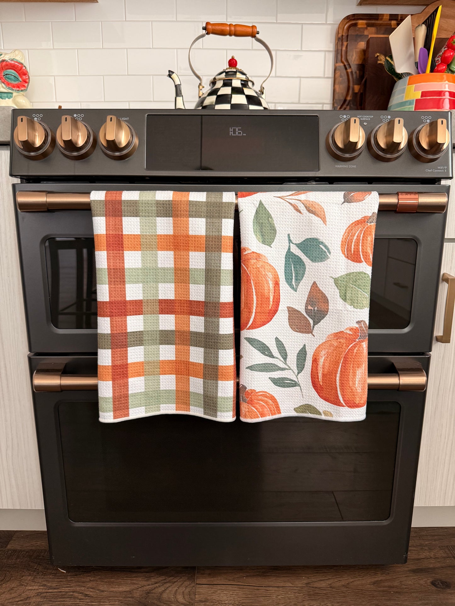 Pumpkin Patch: Double-Sided Hand Towel