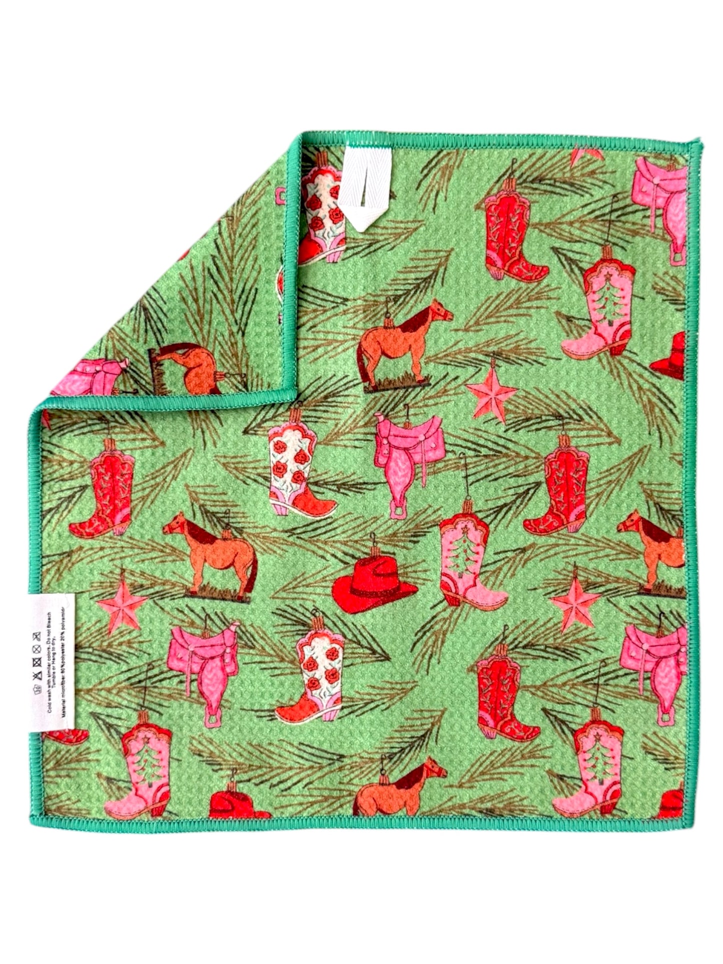 Country Christmas: Double-Sided Washcloth