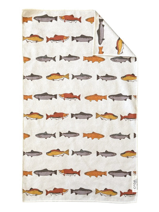 Fishy Fish: Double-Sided Hand Towel