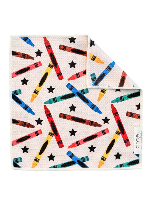 Crayon Confetti: Double-Sided Washcloth