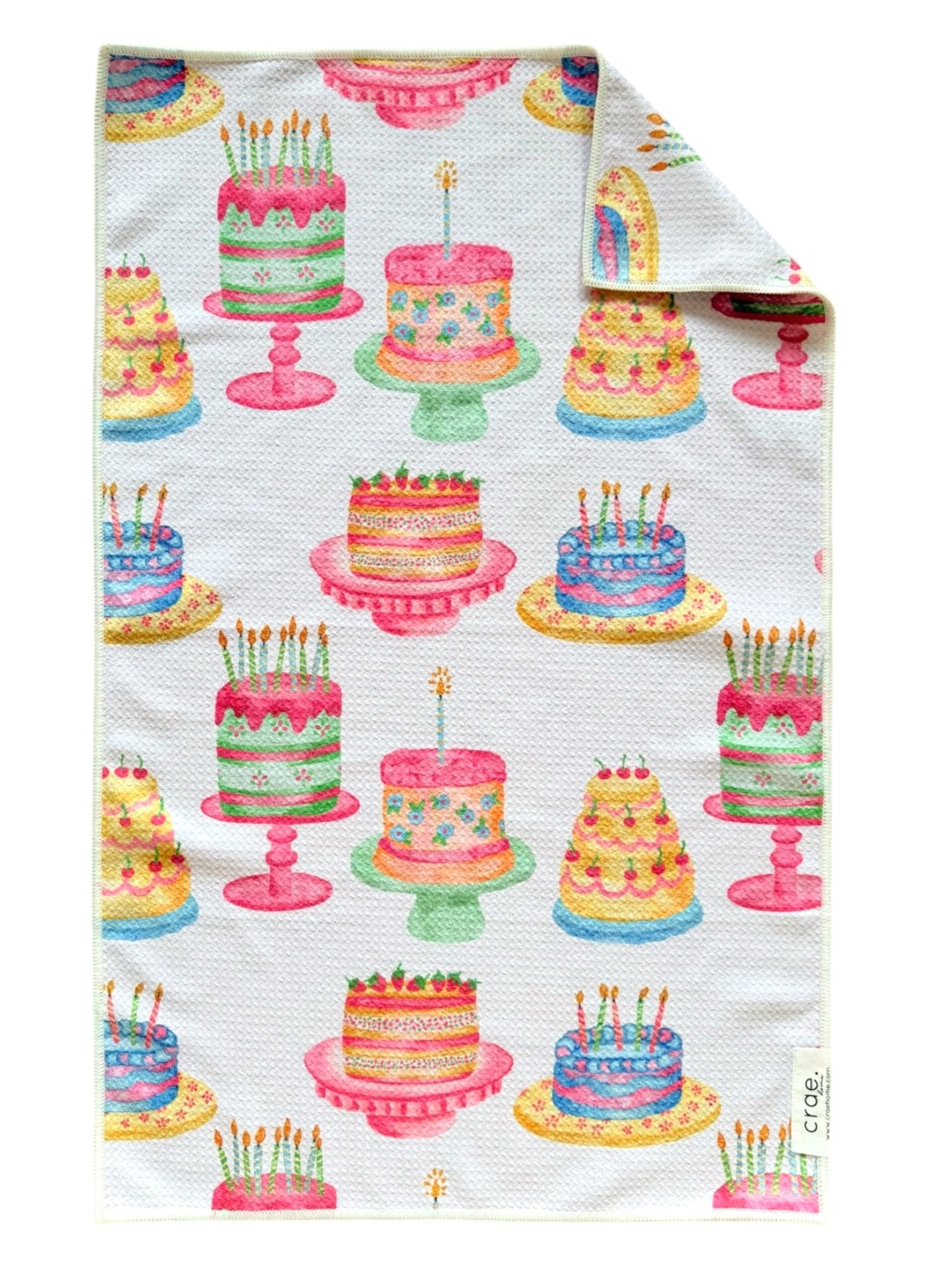 Make A Wish/Confetti Cannon: 2 Double Sided-Hand Towels
