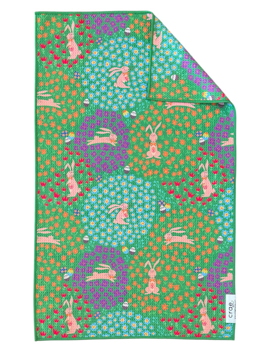 Hopping Meadow: Double-Sided Hand Towel
