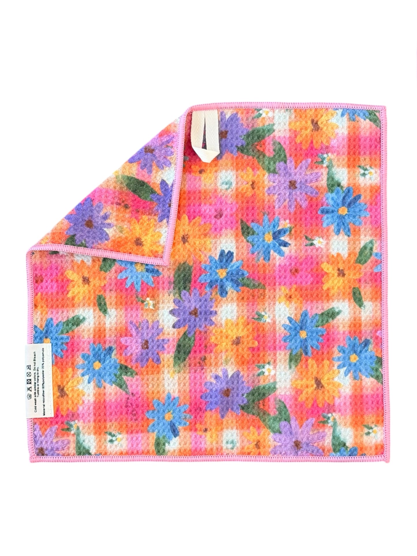 Painted Posies: Double-Sided Washcloth