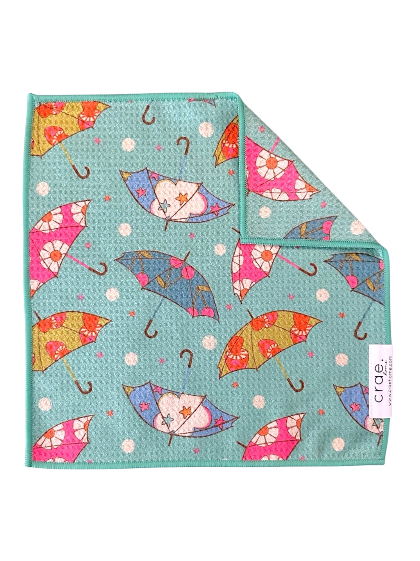April Showers: Double-Sided Washcloth