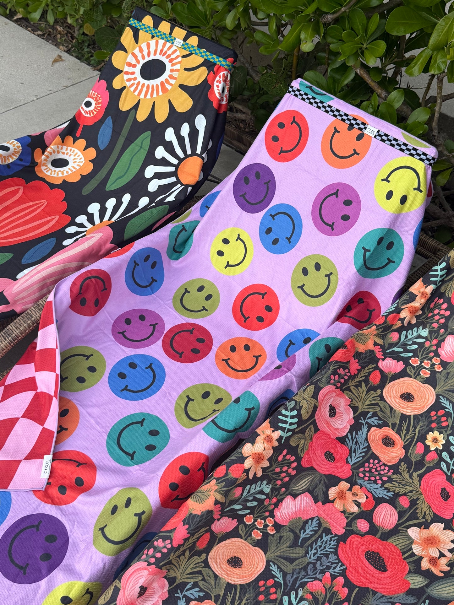 Happy Life Pool Towel: Reversible