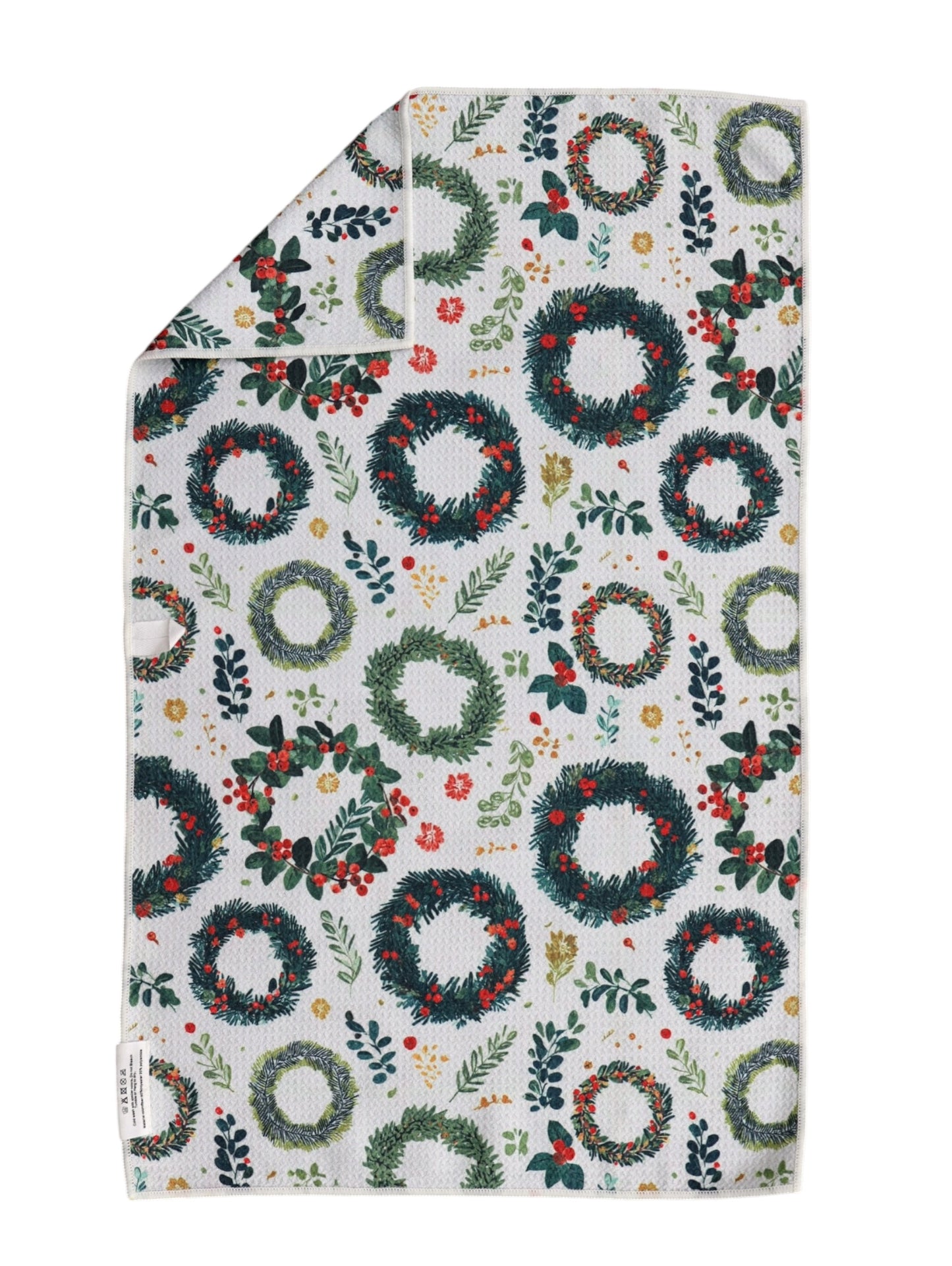 Front Door Greens: Double-Sided Hand Towel