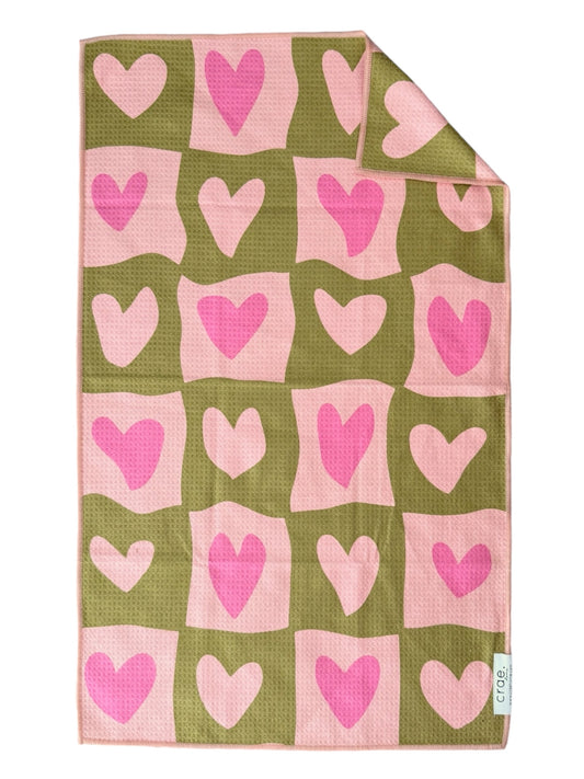 Heart Throb: Double-Sided Hand Towel