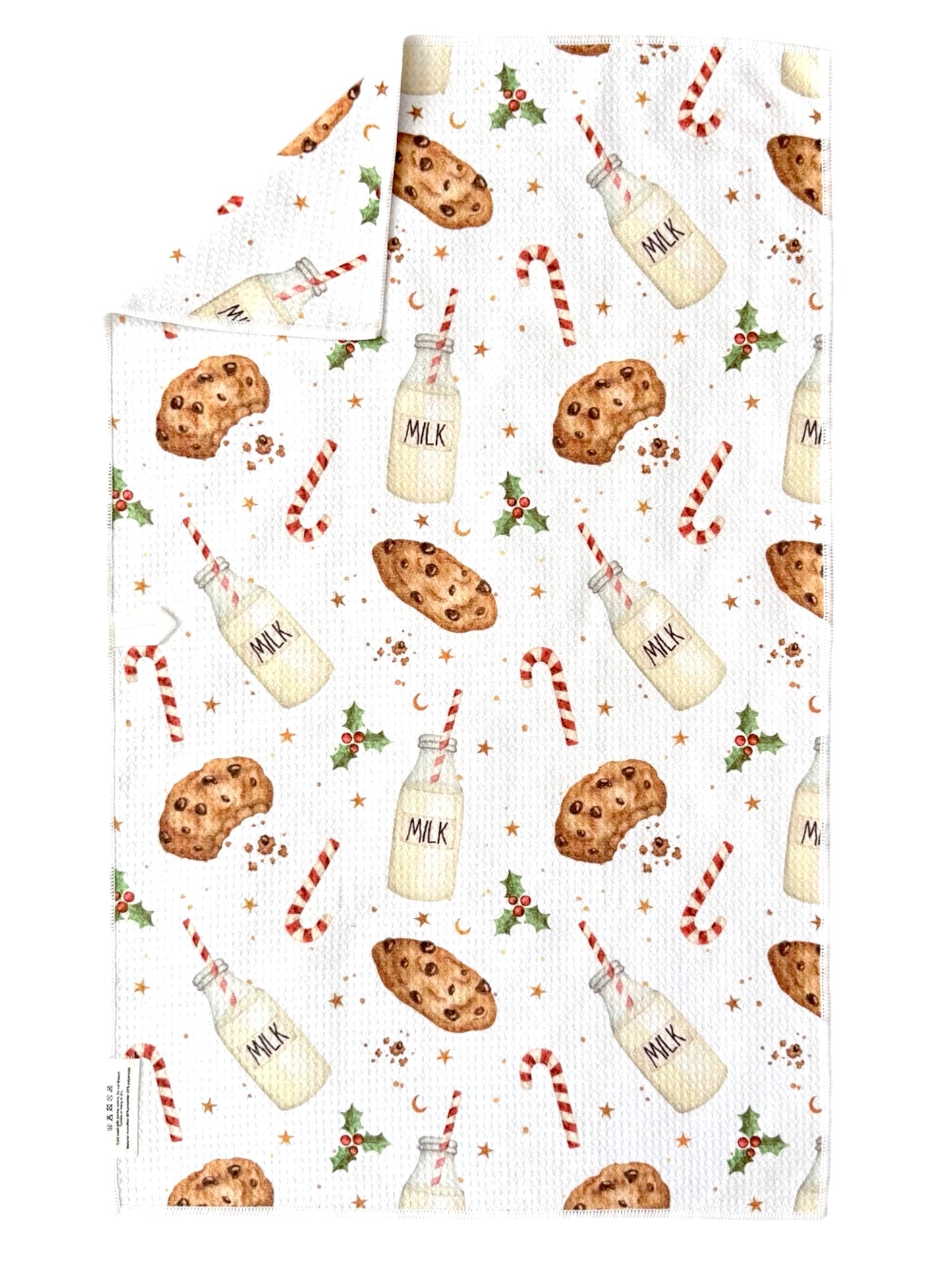 Santa's Midnight Munch: Double-Sided Hand Towel