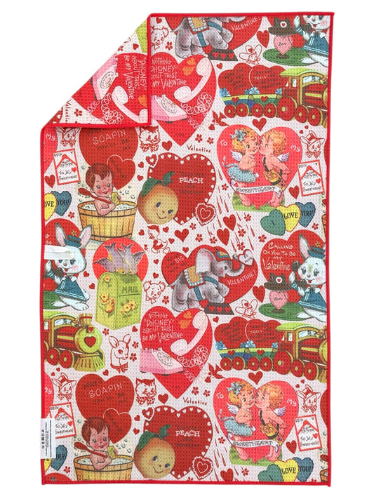 Sealed with a kiss: Double-Sided Hand Towel