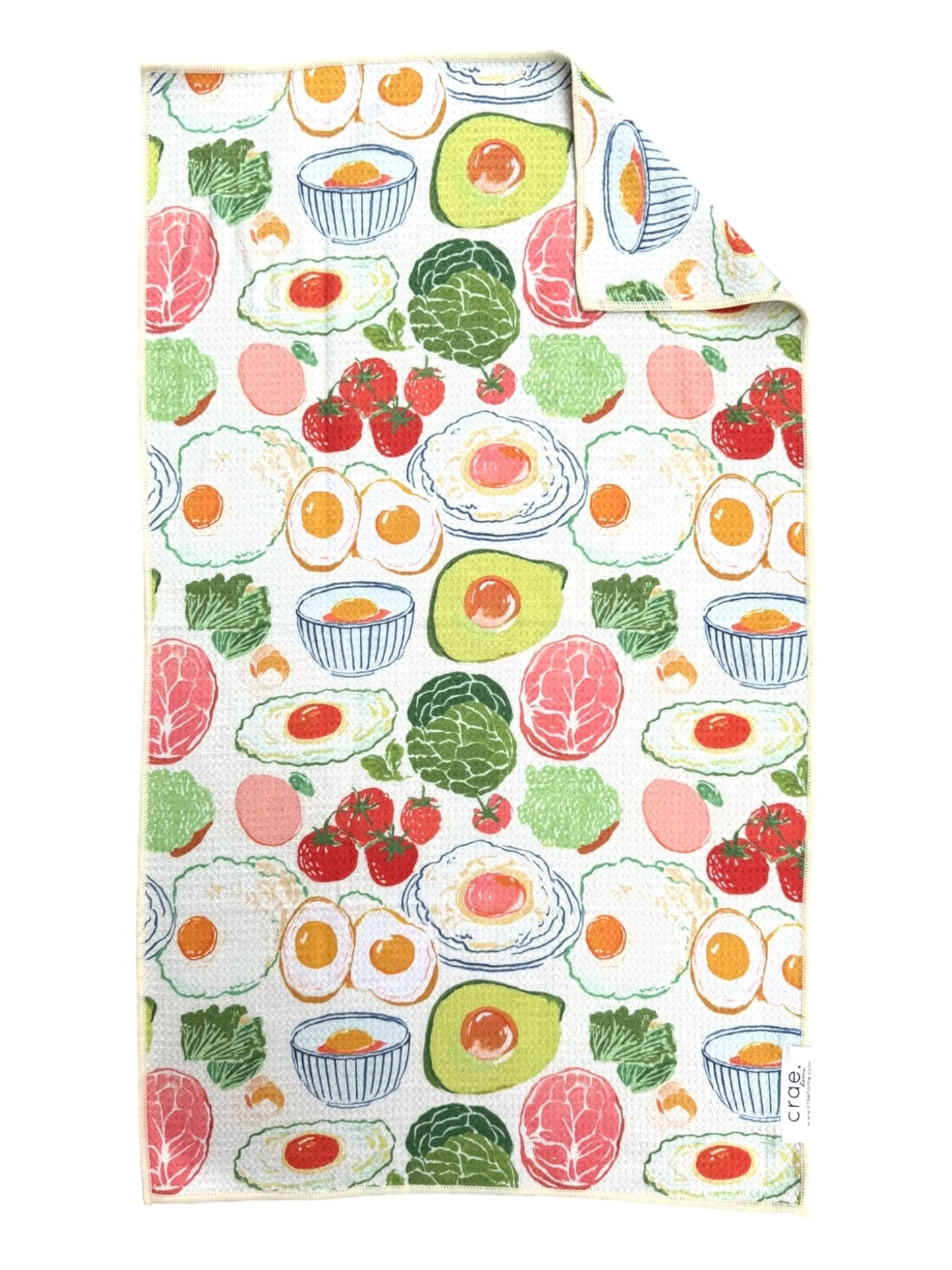 Brunchin'/Charstir: Double Sided-Hand Towel Washcloth Set