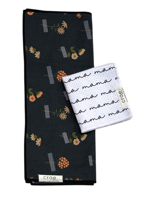 Memory Of You/She’s The Best: Double Sided-Hand Towel Washcloth Set