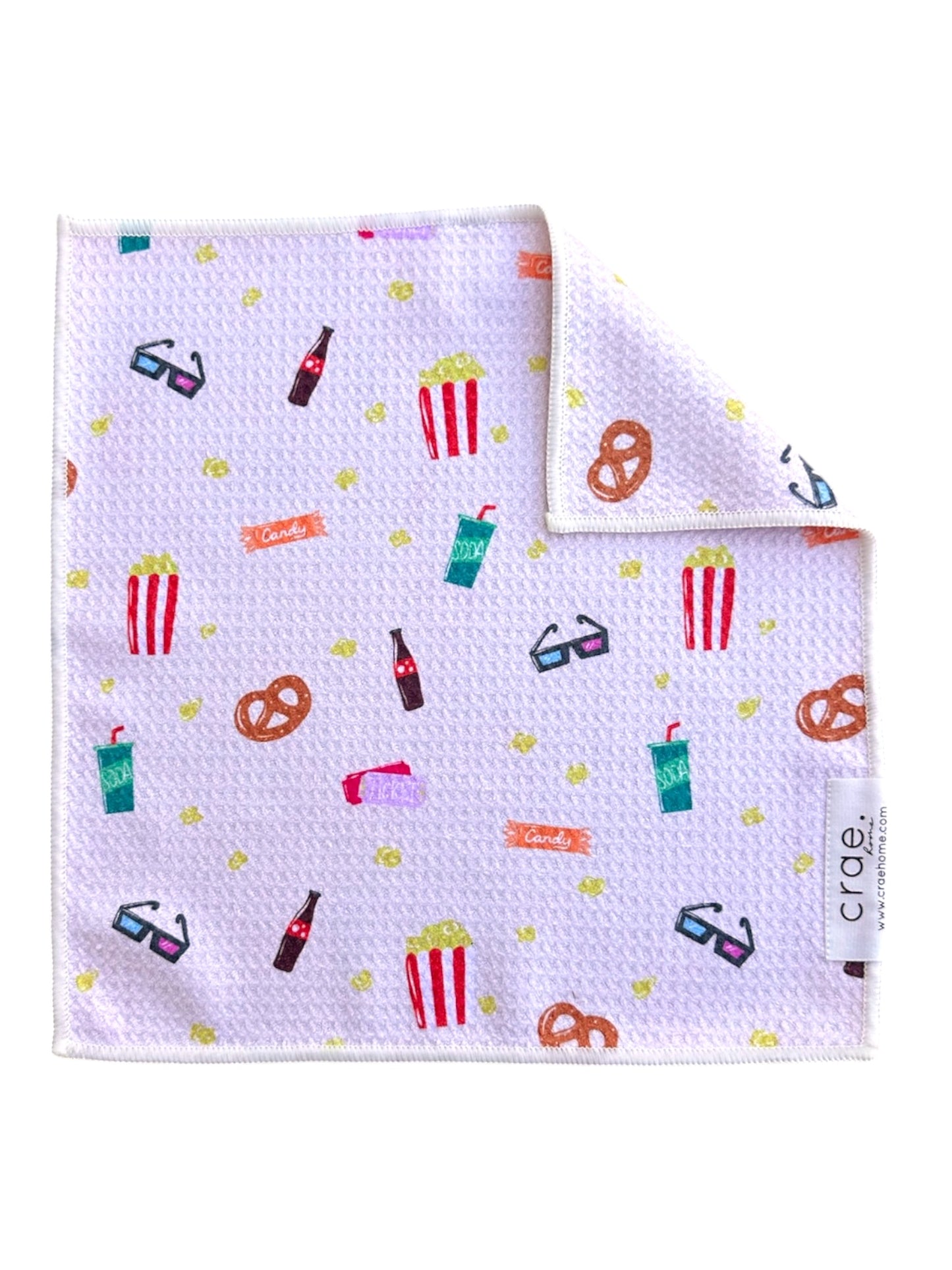 Movie Munchies: Double-Sided Washcloth