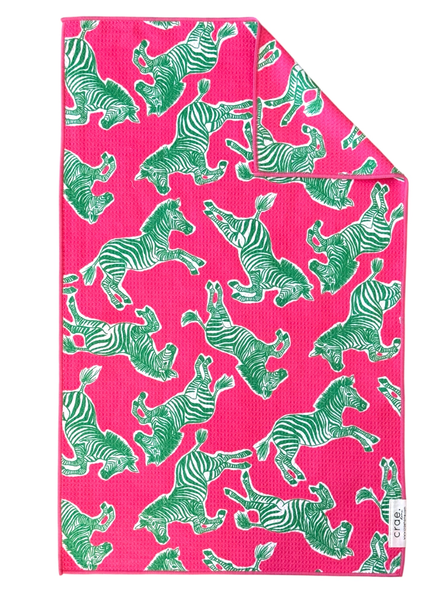 Zebra run: Double-Sided Hand Towel