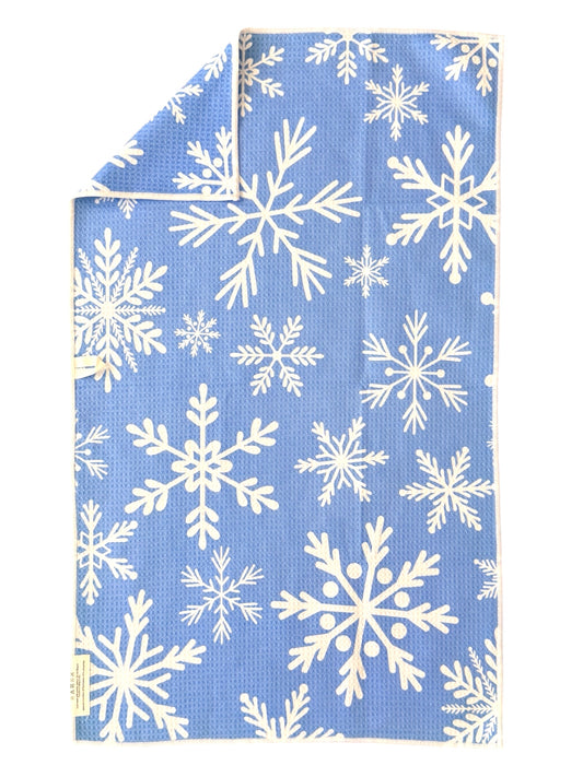 Snowfall: Double-Sided Hand Towel
