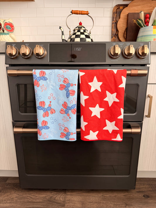 Patriotic Pups: Double-Sided Hand Towel