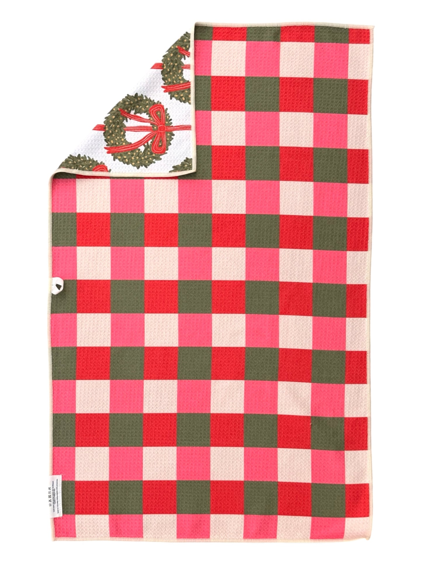 Wrapped in Wreaths: Reversible Hand Towel