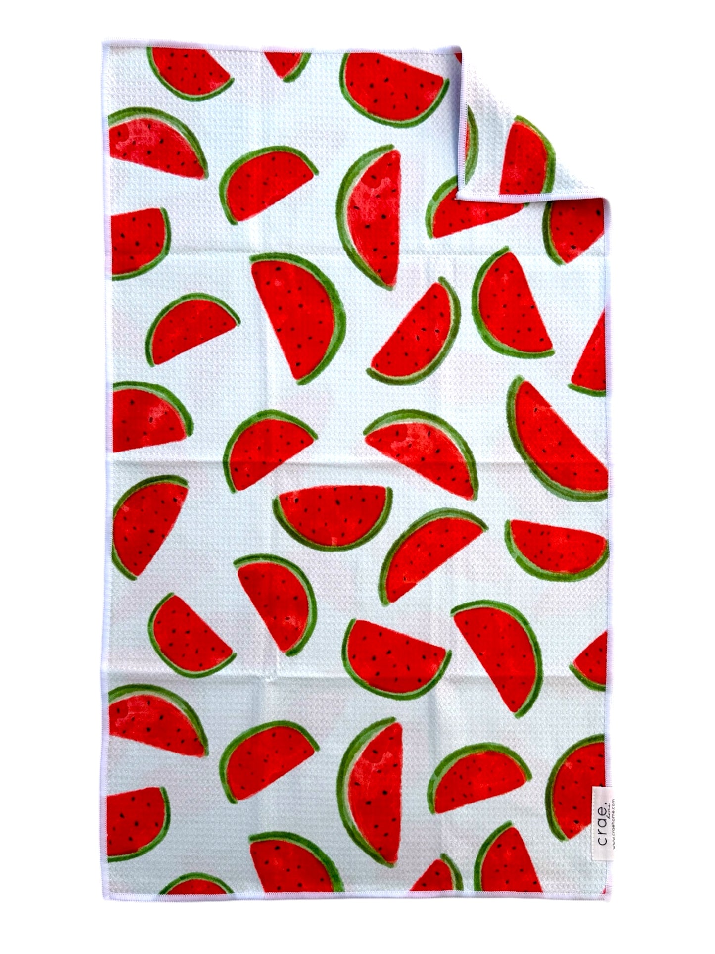 One In A Melon/English Blooms: 2 Double Sided-Hand Towels