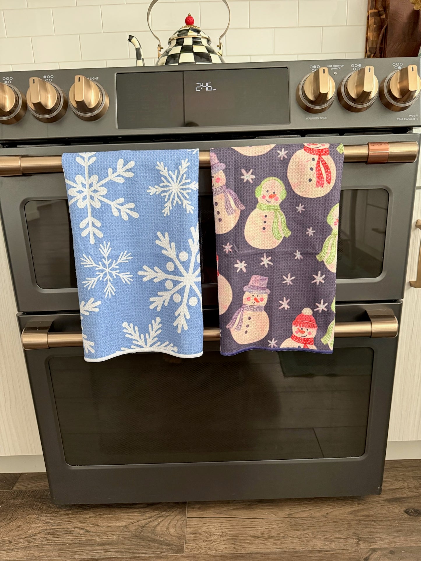 Snowfall: Double-Sided Hand Towel