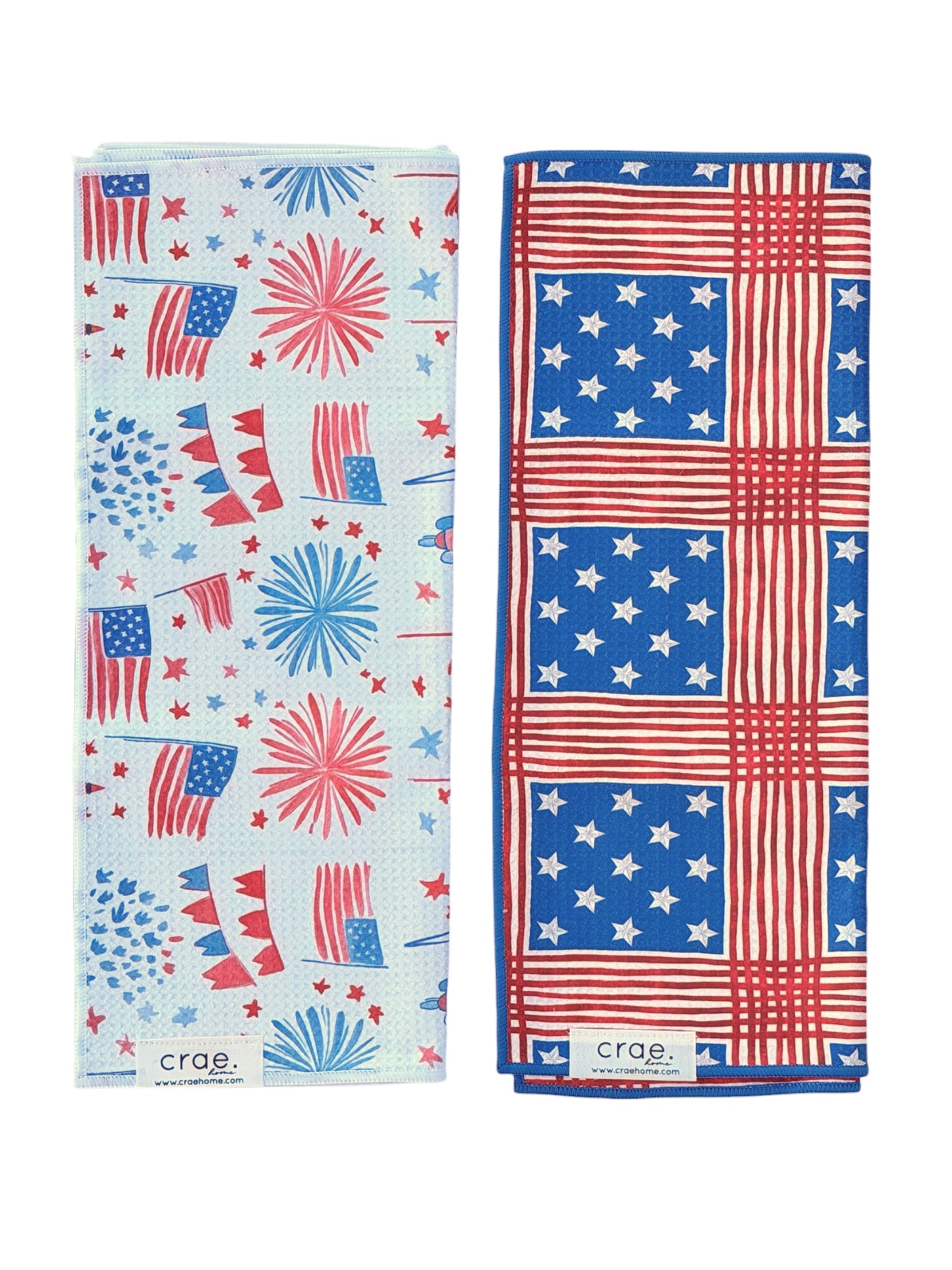 Main Street Parade/Hometown Memories: 2 Double Sided-Hand Towels