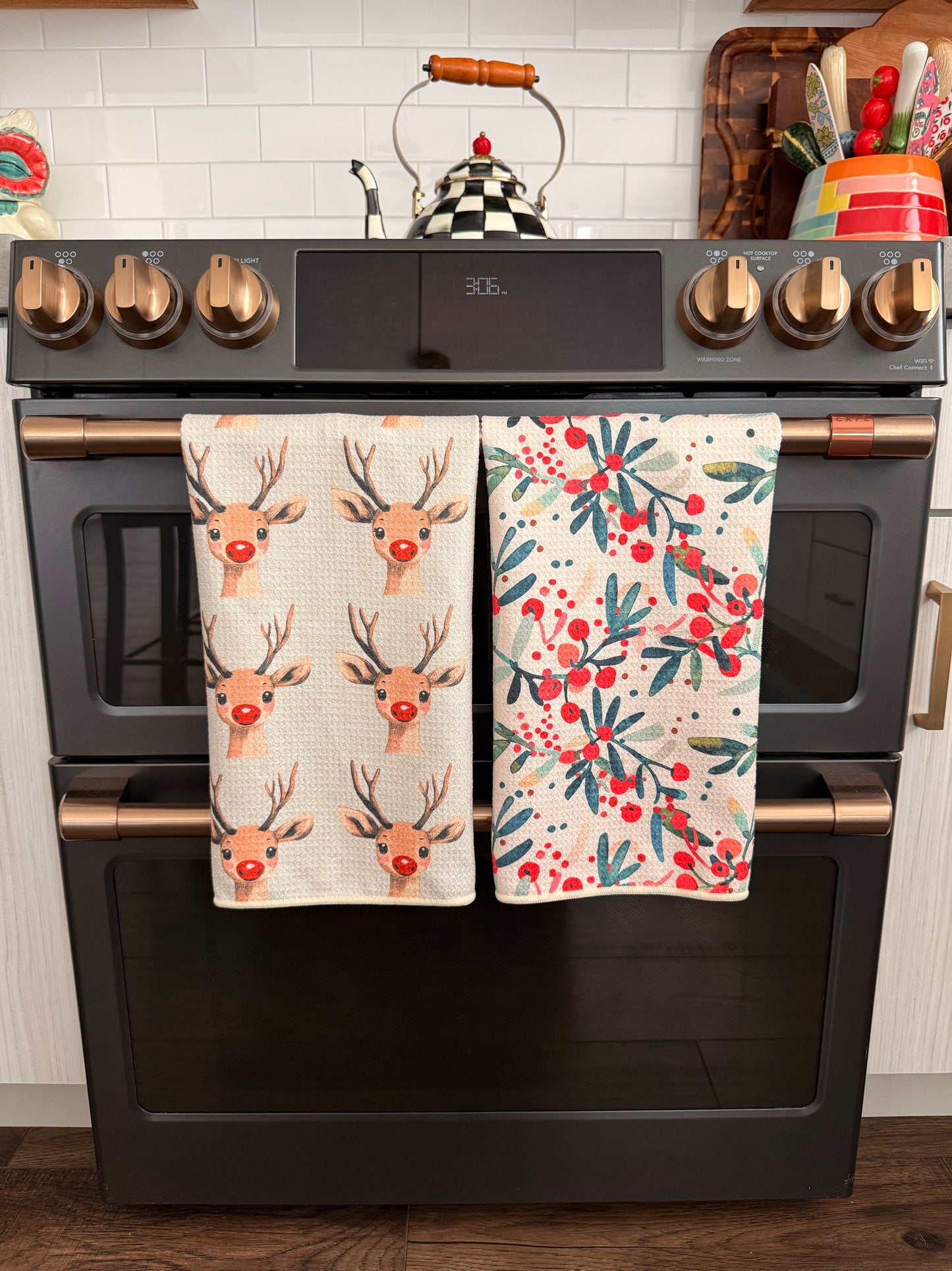Won't You Guide My Sleigh?: Double-Sided Hand Towel