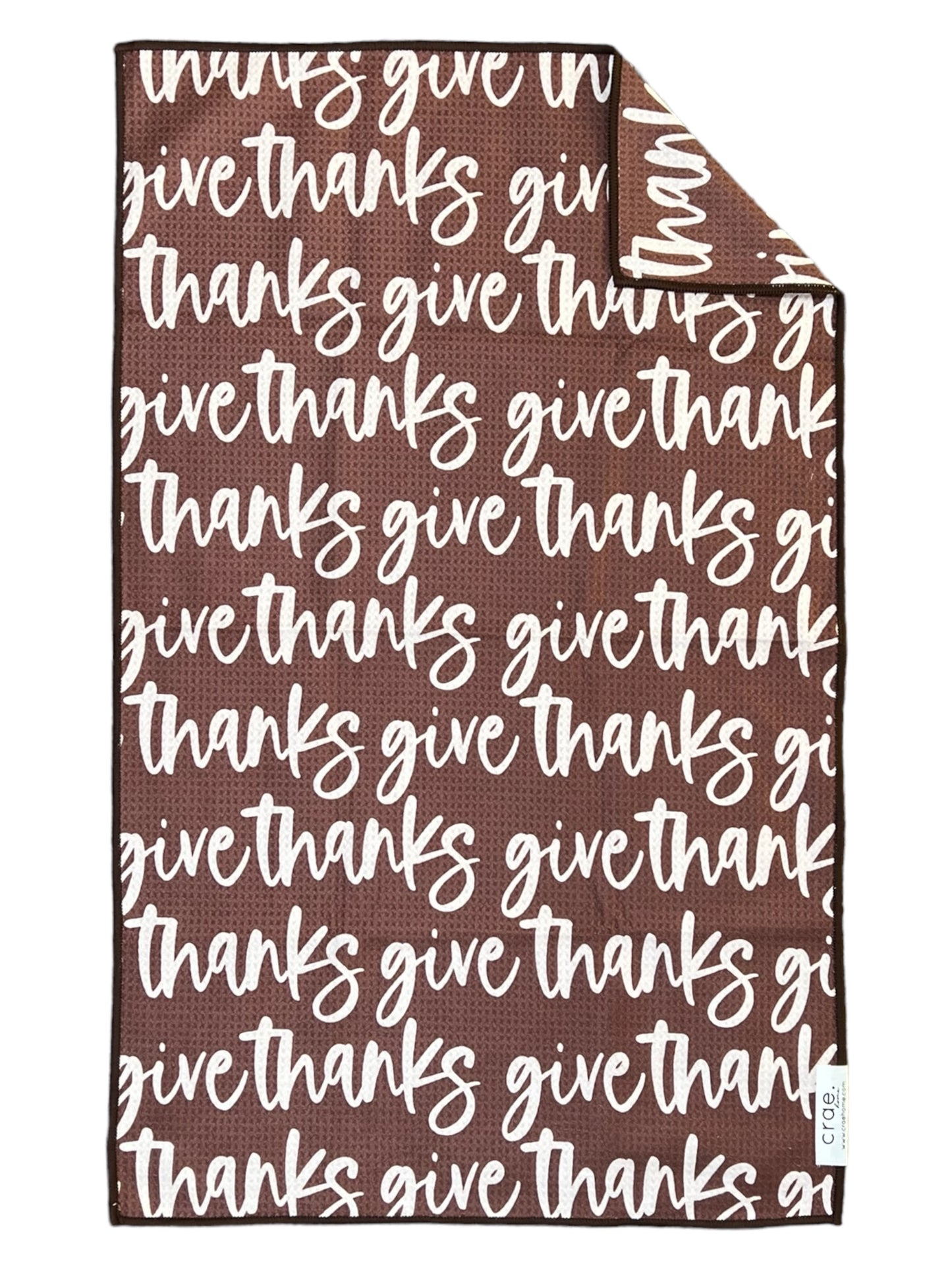 Give Thanks: Double-Sided Hand Towel