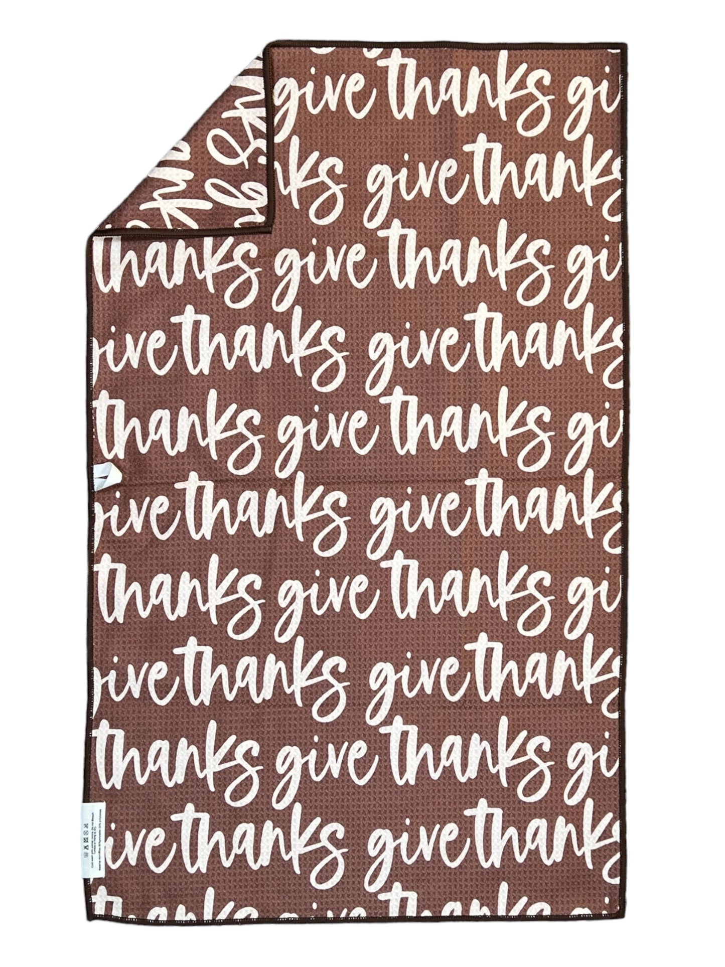 Give Thanks: Double-Sided Hand Towel