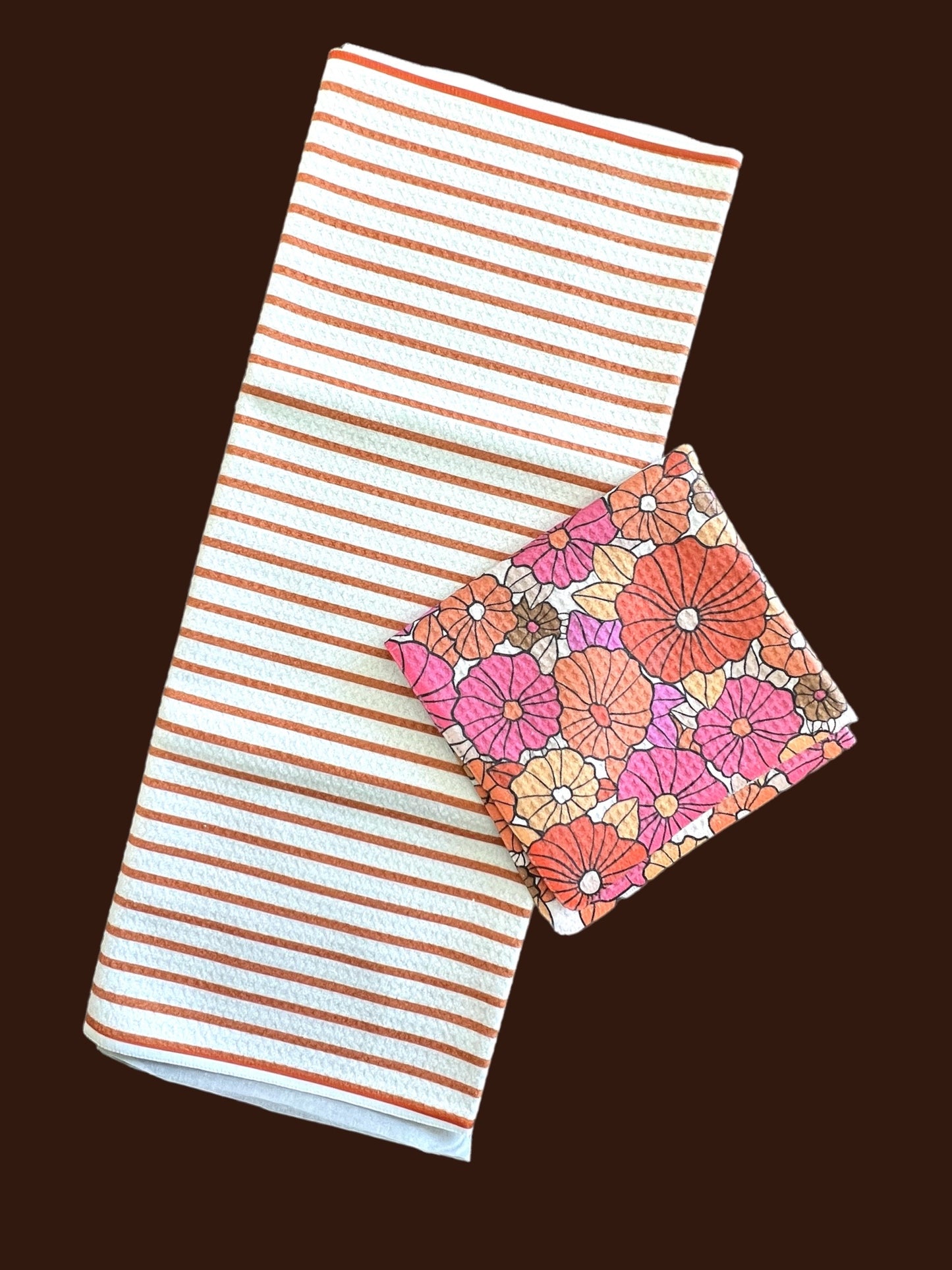 Pinner Rust/Belle Bottom: Hand Towel Washcloth Set
