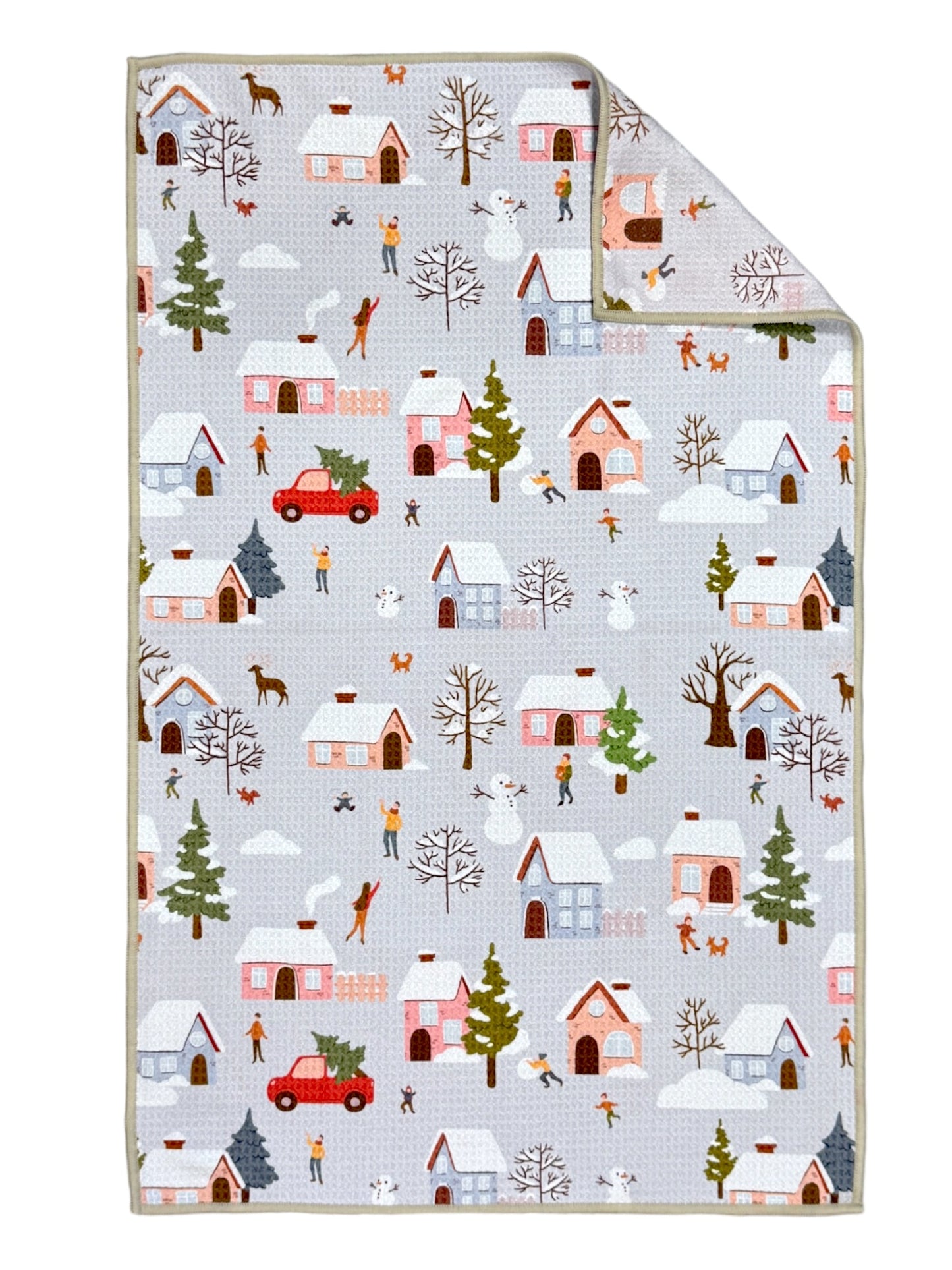 Winter Village: Double-Sided Hand Towel