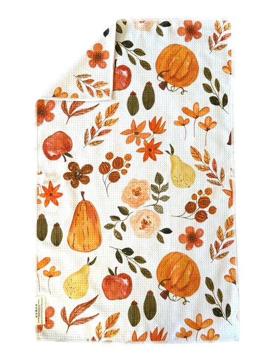 Pumpkin Spice: Double-Sided Hand Towel