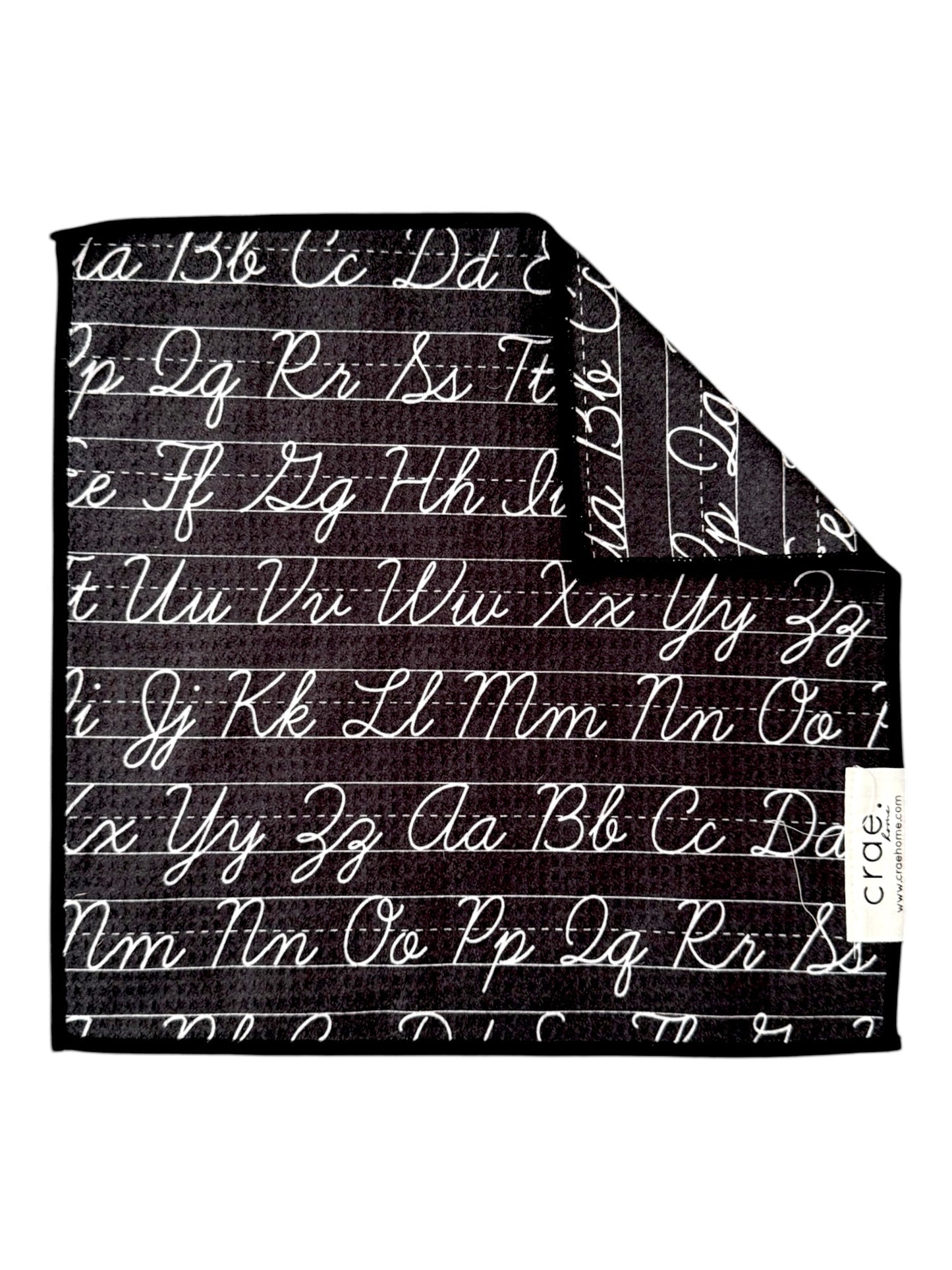 Crayon Confetti/Cursive: Double Sided-Hand Towel Washcloth Set