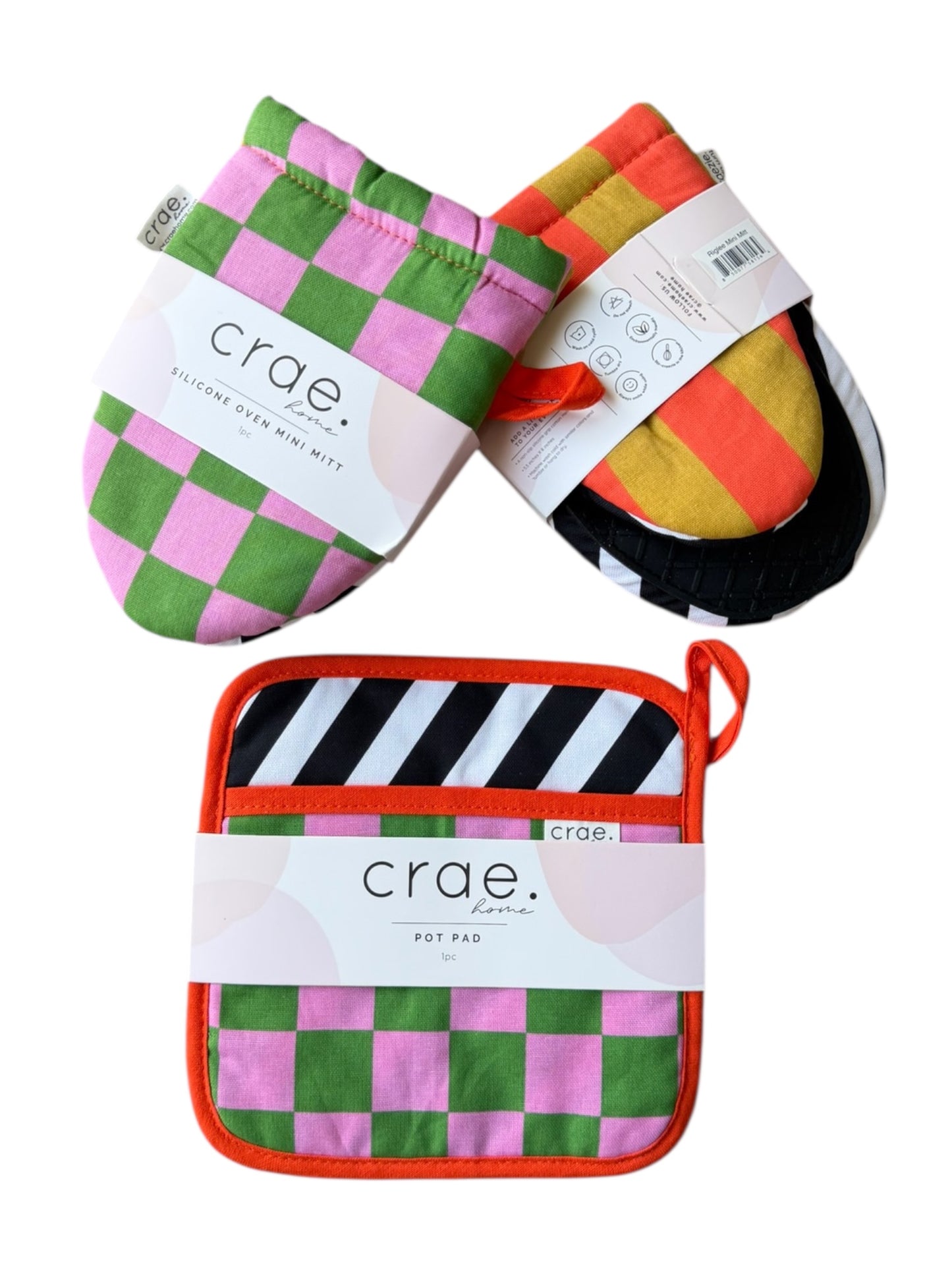 Riglee: 2 Mini Mitt + 1 Pot Pad Bundle Pack