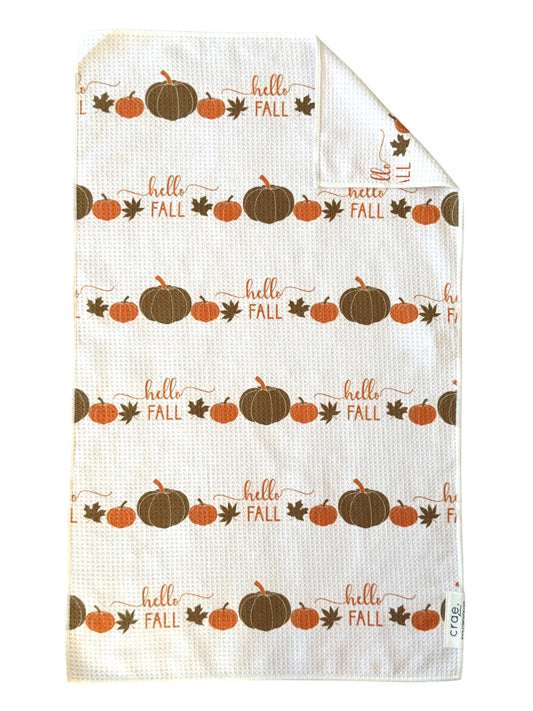 Hello Fall. : Double-Sided Hand Towel