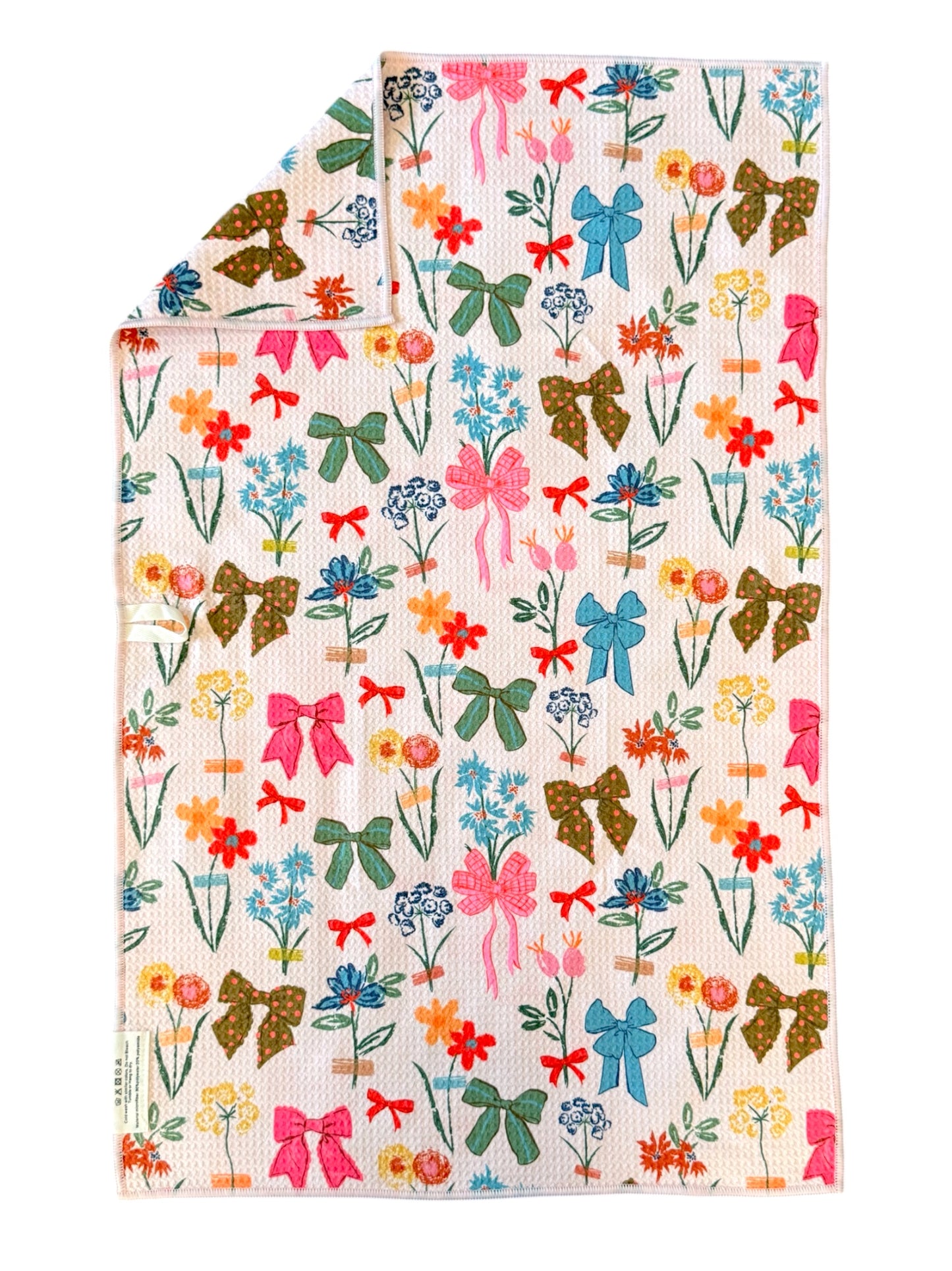 Rows Of Bows: Double-Sided Hand Towel
