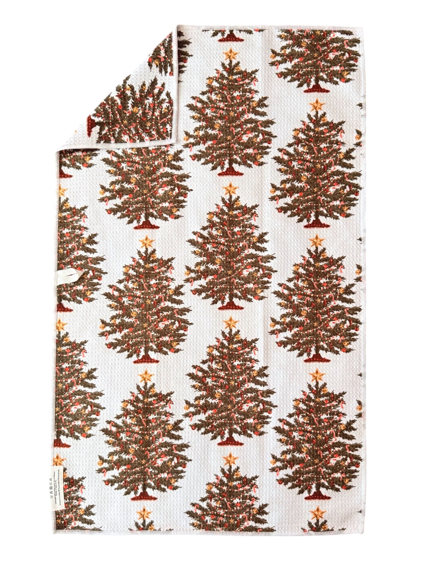 Sparkling Spruce: Double-Sided Hand Towel