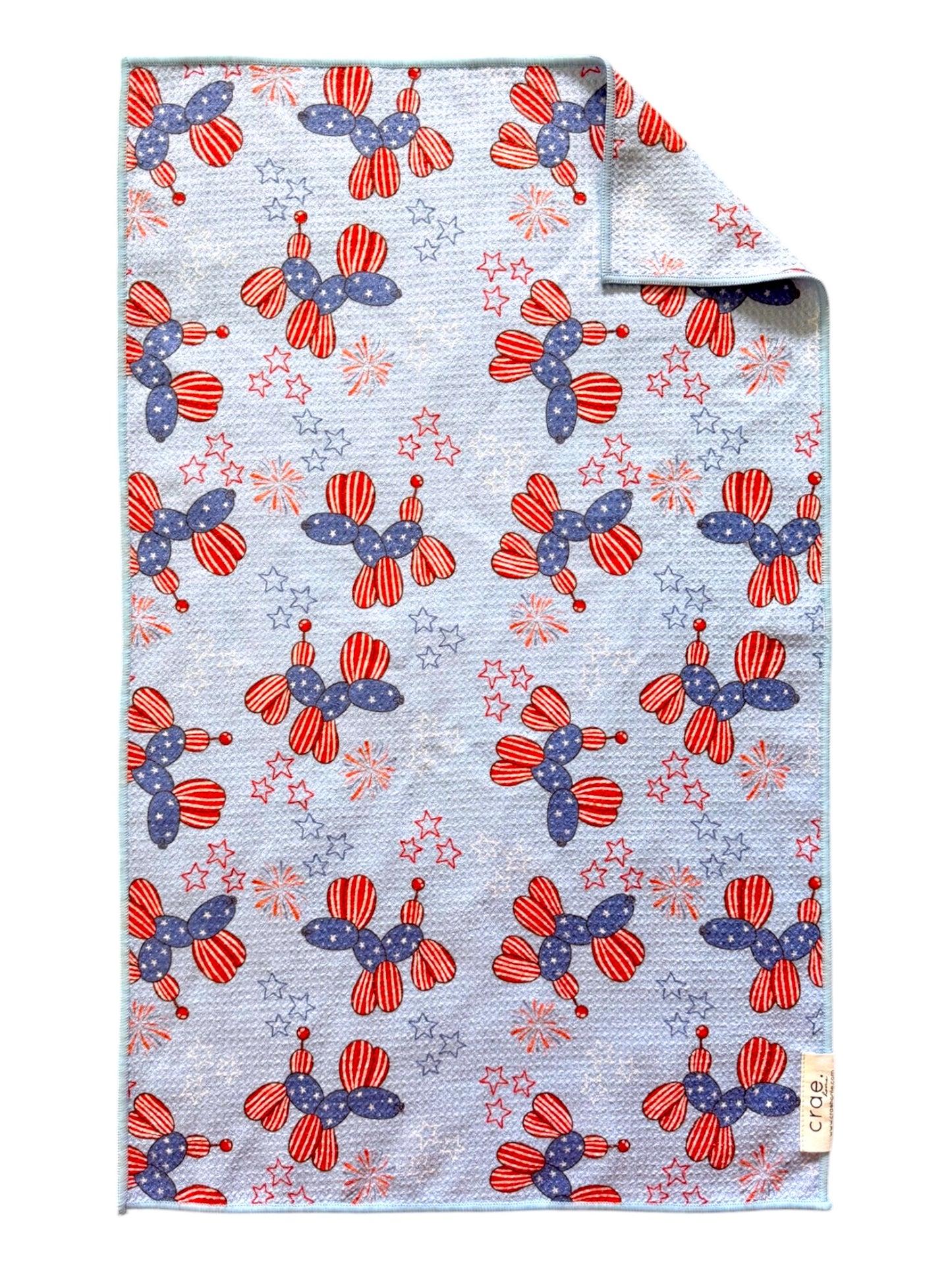 Patriotic Pups: Double-Sided Hand Towel