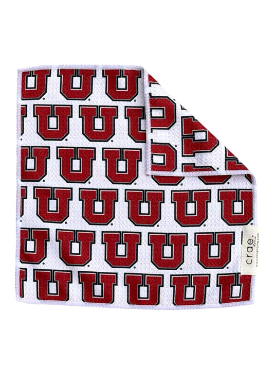 Red Hot, Ute Proud: Double-Sided Washcloth