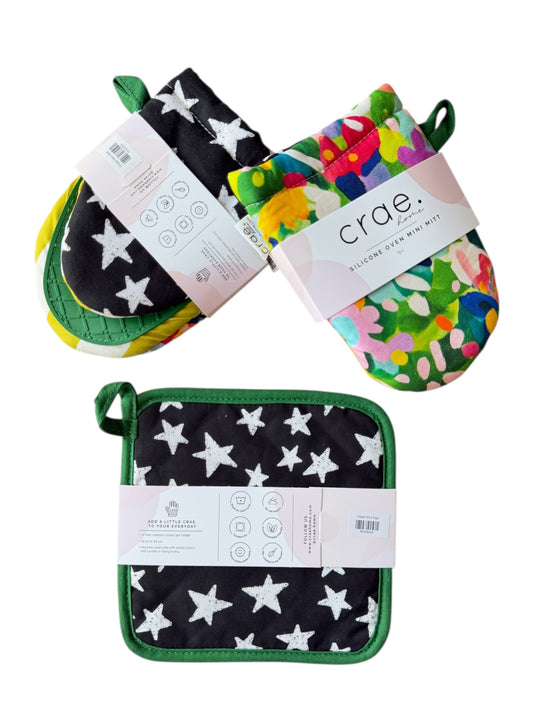 Violet: 2 Mini Mitt + 1 Pot Pad Bundle Pack