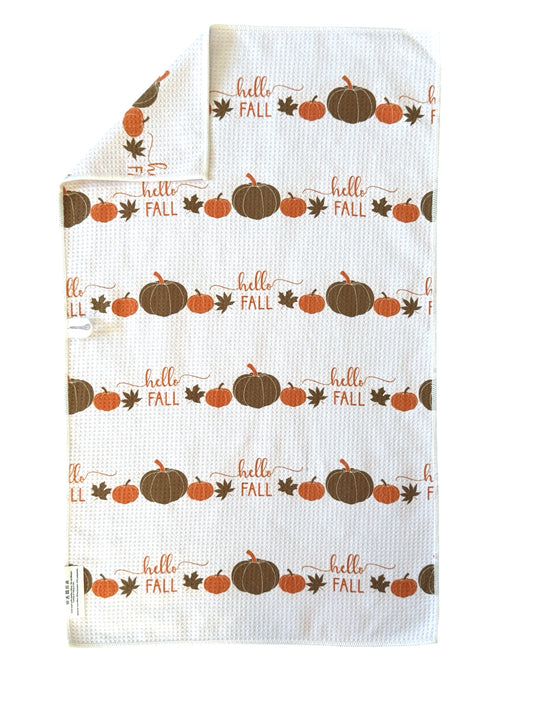 Hello Fall. : Double-Sided Hand Towel