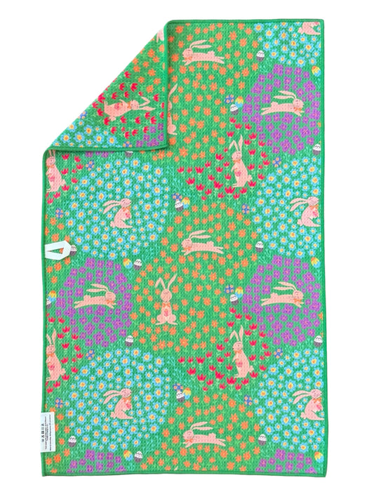 Hopping Meadow: Double-Sided Hand Towel