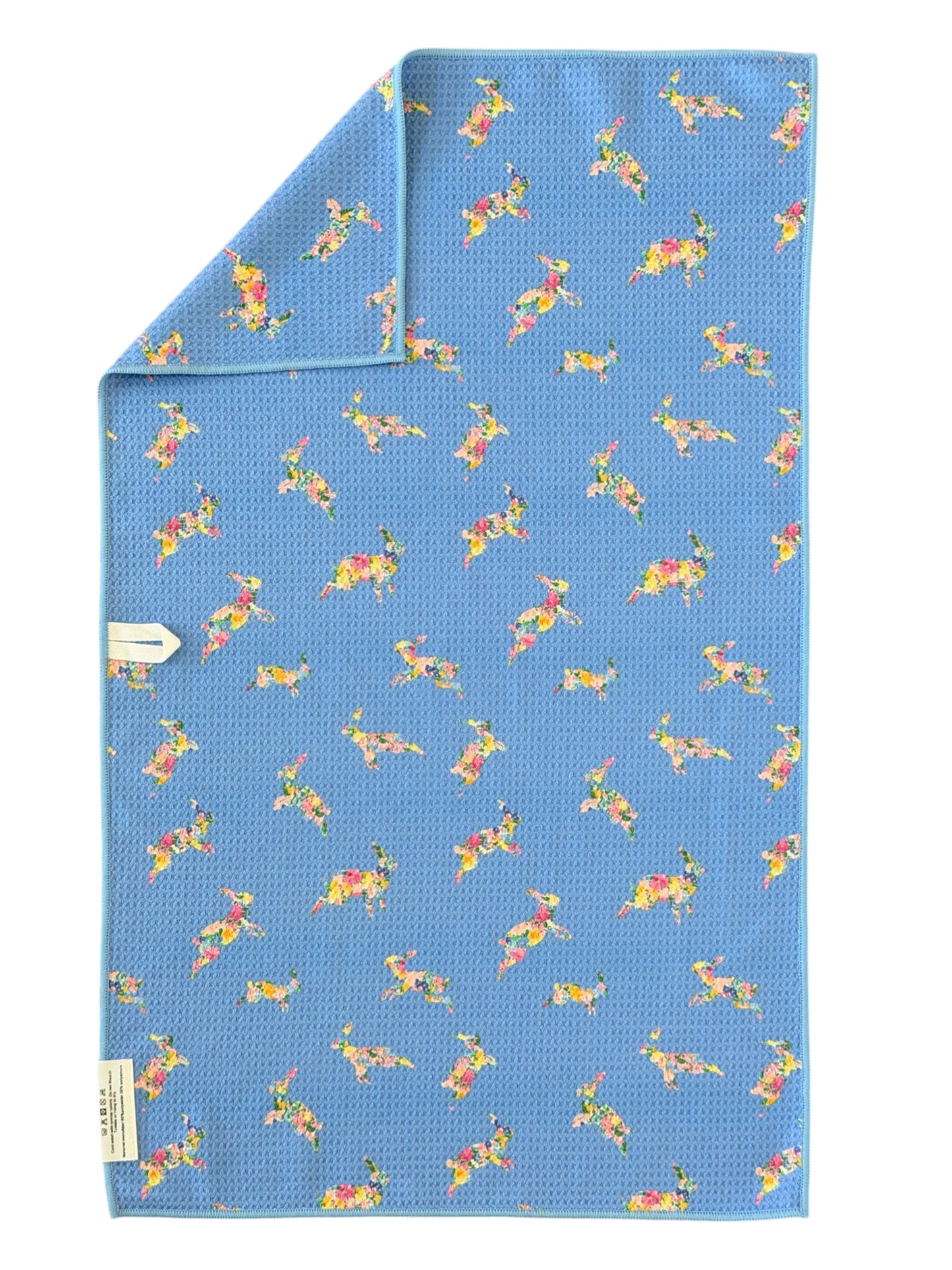 Floral Hop: Double-Sided Hand Towel